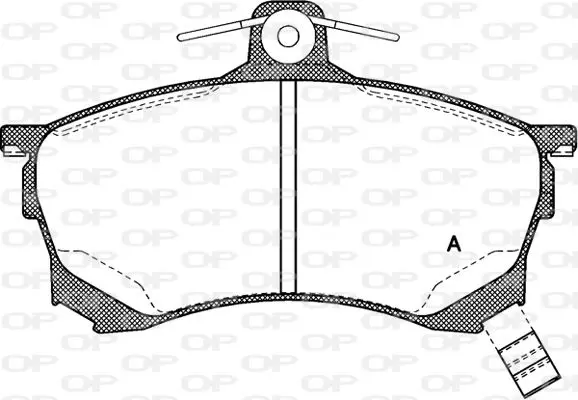 Handler.Part Brake pad set, disc brake OPEN PARTS BPA058200 1