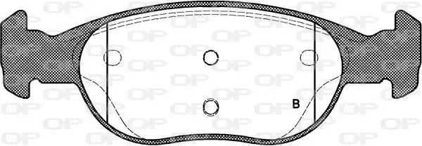 Handler.Part Brake pad set, disc brake OPEN PARTS BPA058820 2