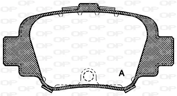 Handler.Part Brake pad set, disc brake OPEN PARTS BPA049900 1