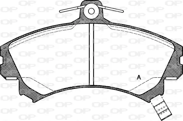 Handler.Part Brake pad set, disc brake OPEN PARTS BPA059021 1