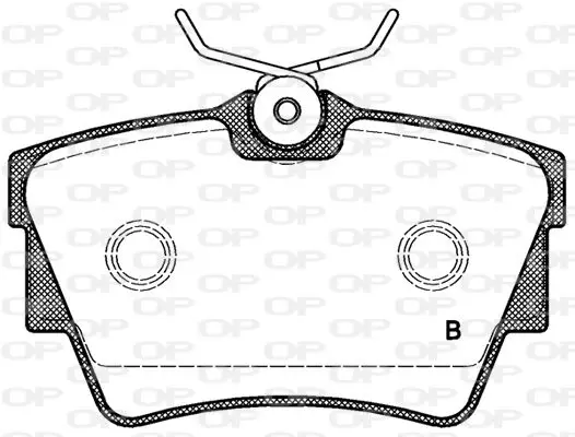 Handler.Part Brake pad set, disc brake OPEN PARTS BPA059112 2