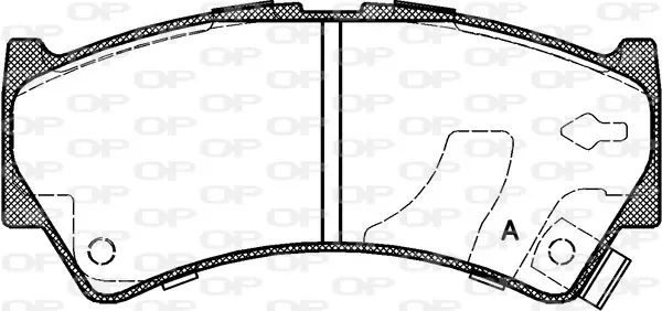 Handler.Part Brake pad set, disc brake OPEN PARTS BPA059252 1