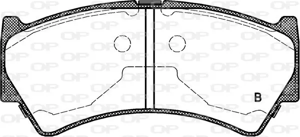 Handler.Part Brake pad set, disc brake OPEN PARTS BPA059252 2