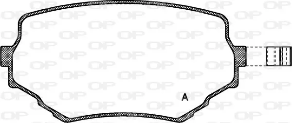 Handler.Part Brake pad set, disc brake OPEN PARTS BPA059402 1