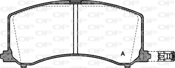 Handler.Part Brake pad set, disc brake OPEN PARTS BPA059502 1