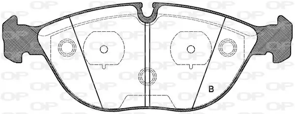 Handler.Part Brake pad set, disc brake OPEN PARTS BPA059700 2