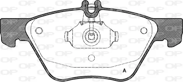 Handler.Part Brake pad set, disc brake OPEN PARTS BPA060100 1