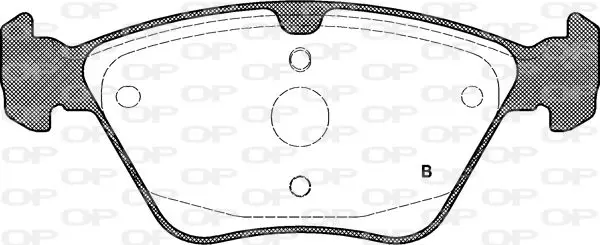 Handler.Part Brake pad set, disc brake OPEN PARTS BPA060100 2