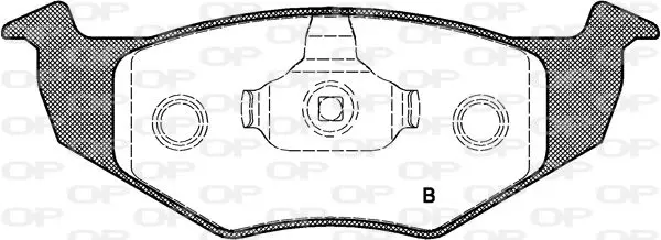 Handler.Part Brake pad set, disc brake OPEN PARTS BPA060920 2