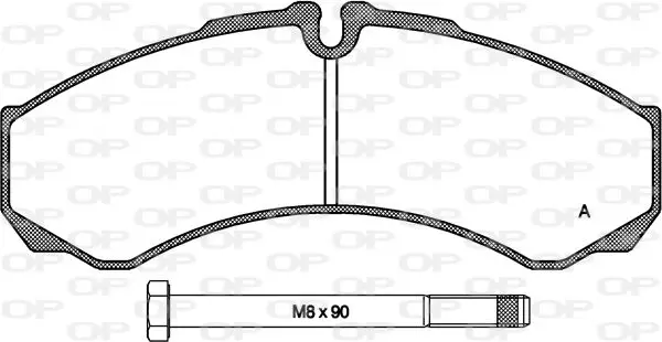 Handler.Part Brake pad set, disc brake OPEN PARTS BPA065100 1