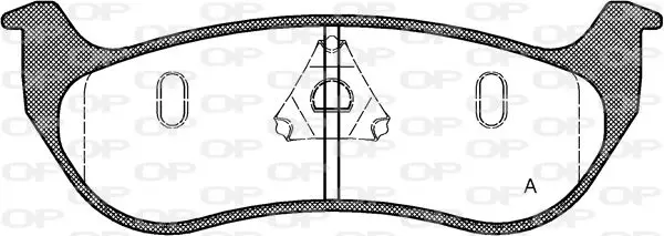 Handler.Part Brake pad set, disc brake OPEN PARTS BPA062875 1