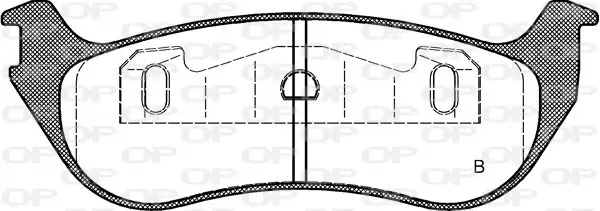 Handler.Part Brake pad set, disc brake OPEN PARTS BPA062875 2