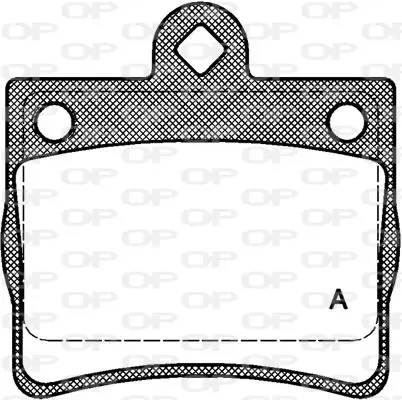 Handler.Part Brake pad set, disc brake OPEN PARTS BPA063000 1