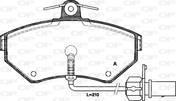 Handler.Part Brake pad set, disc brake OPEN PARTS BPA063112 1