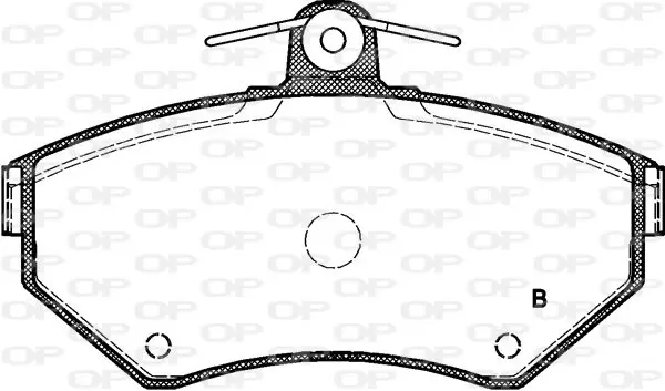 Handler.Part Brake pad set, disc brake OPEN PARTS BPA063112 2