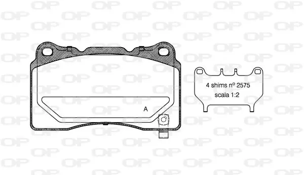 Handler.Part Brake pad set, disc brake OPEN PARTS BPA066604 1