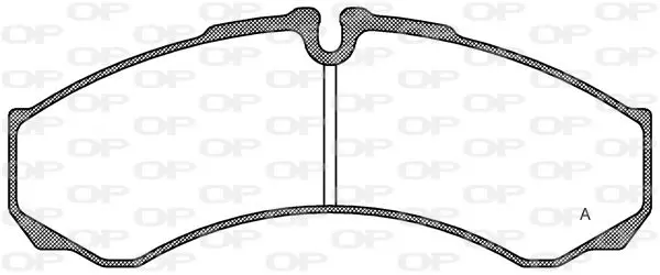 Handler.Part Brake pad set, disc brake OPEN PARTS BPA065110 1