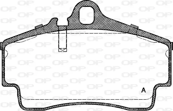 Handler.Part Brake pad set, disc brake OPEN PARTS BPA065400 1