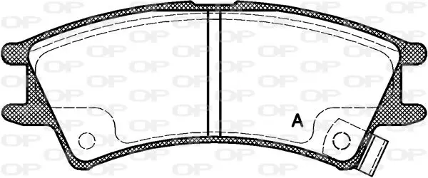 Handler.Part Brake pad set, disc brake OPEN PARTS BPA067502 1