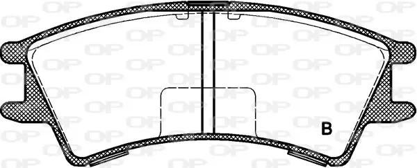 Handler.Part Brake pad set, disc brake OPEN PARTS BPA067502 2