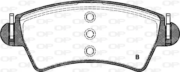 Handler.Part Brake pad set, disc brake OPEN PARTS BPA072610 2