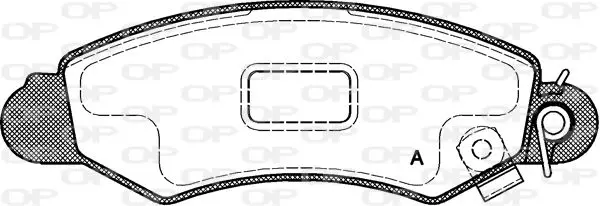 Handler.Part Brake pad set, disc brake OPEN PARTS BPA070202 1