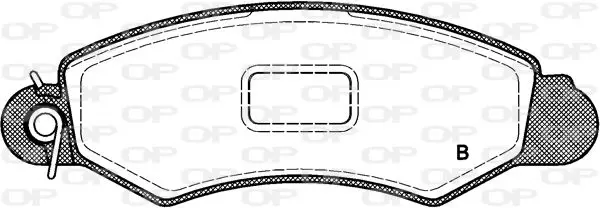 Handler.Part Brake pad set, disc brake OPEN PARTS BPA070202 2