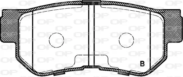 Handler.Part Brake pad set, disc brake OPEN PARTS BPA074612 2