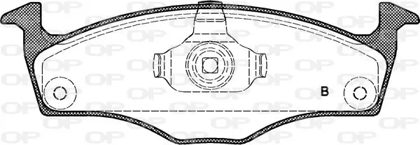 Handler.Part Brake pad set, disc brake OPEN PARTS BPA071811 2