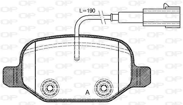 Handler.Part Brake pad set, disc brake OPEN PARTS BPA072702 1