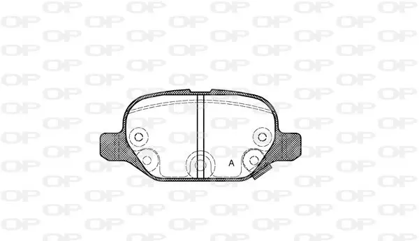 Handler.Part Brake pad set, disc brake OPEN PARTS BPA072732 1