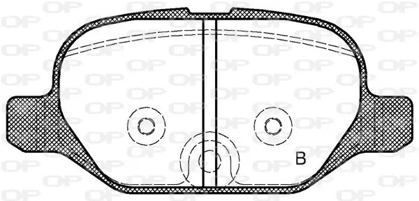 Handler.Part Brake pad set, disc brake OPEN PARTS BPA072732 2