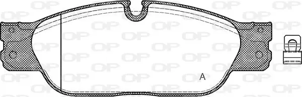 Handler.Part Brake pad set, disc brake OPEN PARTS BPA073120 1