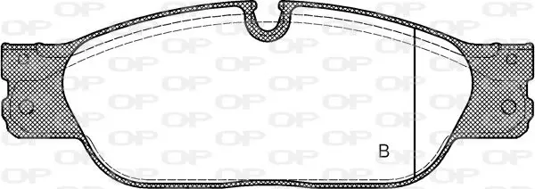 Handler.Part Brake pad set, disc brake OPEN PARTS BPA073120 2