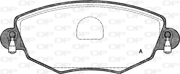 Handler.Part Brake pad set, disc brake OPEN PARTS BPA077600 1