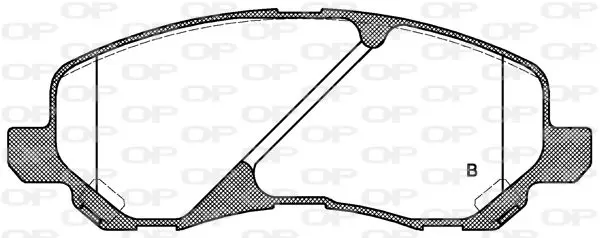 Handler.Part Brake pad set, disc brake OPEN PARTS BPA080420 2