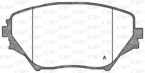 Handler.Part Brake pad set, disc brake OPEN PARTS BPA081300 1