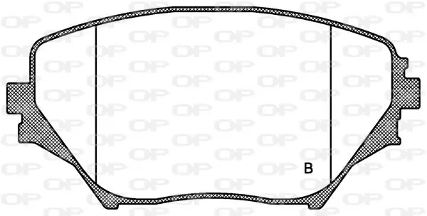 Handler.Part Brake pad set, disc brake OPEN PARTS BPA081300 2