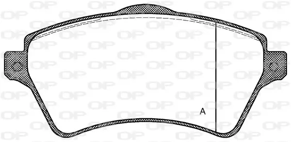 Handler.Part Brake pad set, disc brake OPEN PARTS BPA082200 1