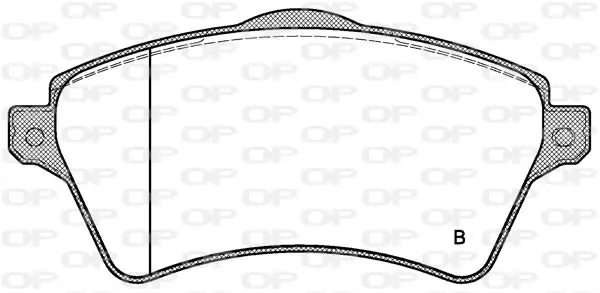 Handler.Part Brake pad set, disc brake OPEN PARTS BPA082200 2