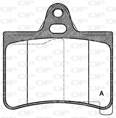 Handler.Part Brake pad set, disc brake OPEN PARTS BPA083000 1