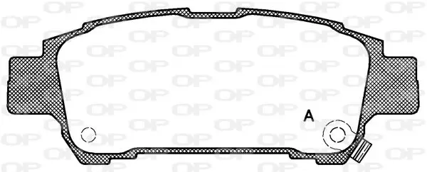 Handler.Part Brake pad set, disc brake OPEN PARTS BPA082002 1