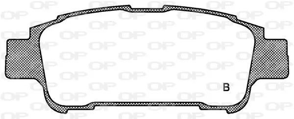 Handler.Part Brake pad set, disc brake OPEN PARTS BPA082002 2