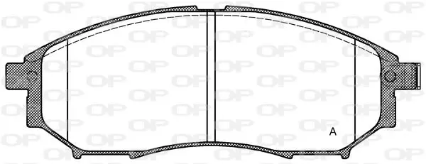 Handler.Part Brake pad set, disc brake OPEN PARTS BPA085214 1