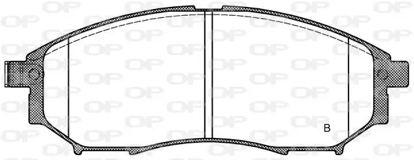 Handler.Part Brake pad set, disc brake OPEN PARTS BPA085214 2