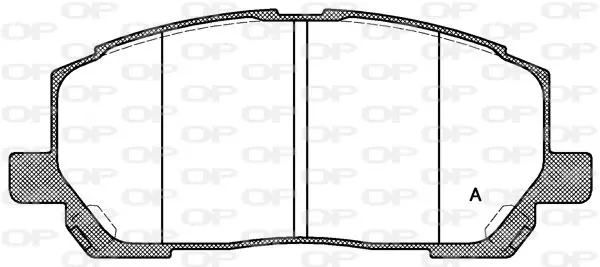 Handler.Part Brake pad set, disc brake OPEN PARTS BPA085500 1