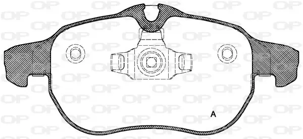 Handler.Part Brake pad set, disc brake OPEN PARTS BPA088800 1