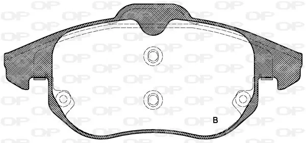 Handler.Part Brake pad set, disc brake OPEN PARTS BPA088800 2