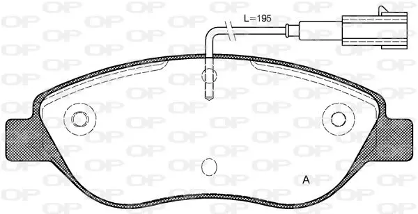 Handler.Part Brake pad set, disc brake OPEN PARTS BPA086001 1