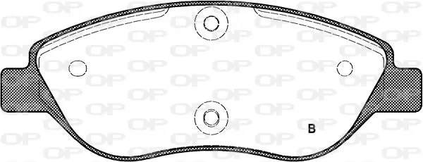 Handler.Part Brake pad set, disc brake OPEN PARTS BPA086001 2